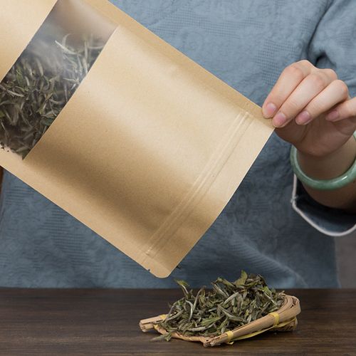 茶叶包装袋子自封袋零食品样品密封袋大小号绿茶红茶牛皮纸包装袋